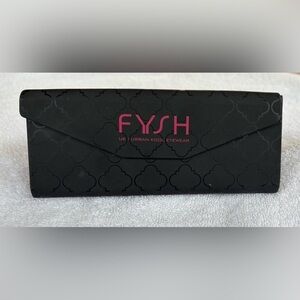 FYSH UK Urban Kool Eyewear Black & Pink Unisex Clamshell Glasses Case